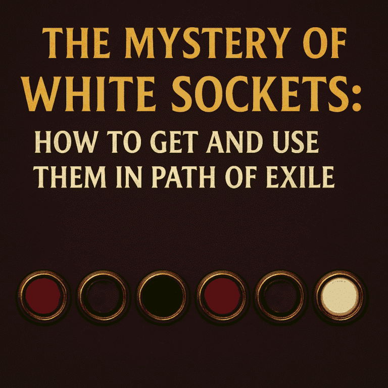 white sockets 1 poe how to get white sockets